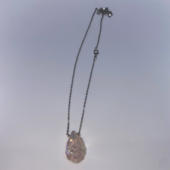 Rose Angel Aura Quartz Necklace Coming Soon - Picture 5 of 7